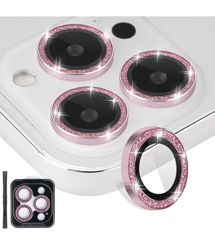 Suoman IPhone 13 Pro Max Camera Lens Protector - 3 Pack Tempered Glass With Metal Cover