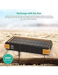 Cargador Solar RAVPower 25000mAh Cargador Portátil Exterior