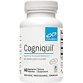 XYMOGEN Cogniquil - Support for Clarity, Focus, Motivation, Mental and Physical Energy - Magnesium L-Threonate to Supply Bioavailable Magnesium to The Brain, Theacrine + Vitamin B12 (60 Capsules)
