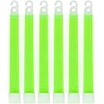 MediTac Green Glow Sticks, Premium Bright 6” Snap & Light Sticks, 12 Hour-6 Pack