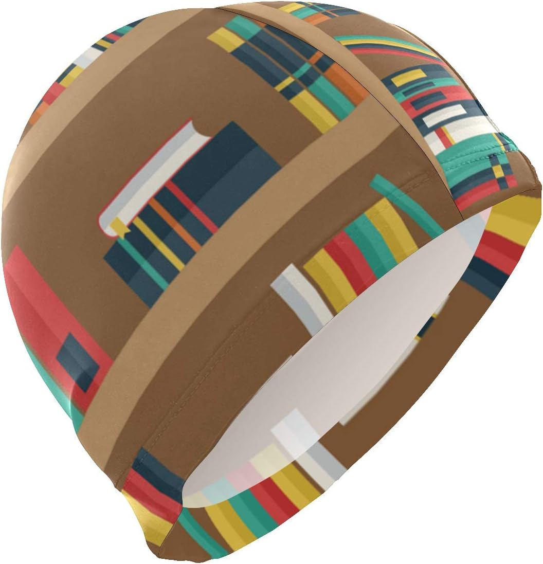 Unisex Lightweight Swim Cap Cover Ears, High Elasticity