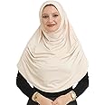 Prien Ready To Wear Hijab For Women, Instant Turban, Soft Muslim Scarf For Prayer, Long Hijabs, Islamic Clothes, Jersey Abaya