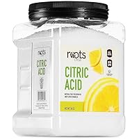 Roots Circle All-Natural Citric Acid | 1 Pack - 1.80 Pounds | Kosher for Passover | Food-Grade Flavor Enhancer, Household Cle