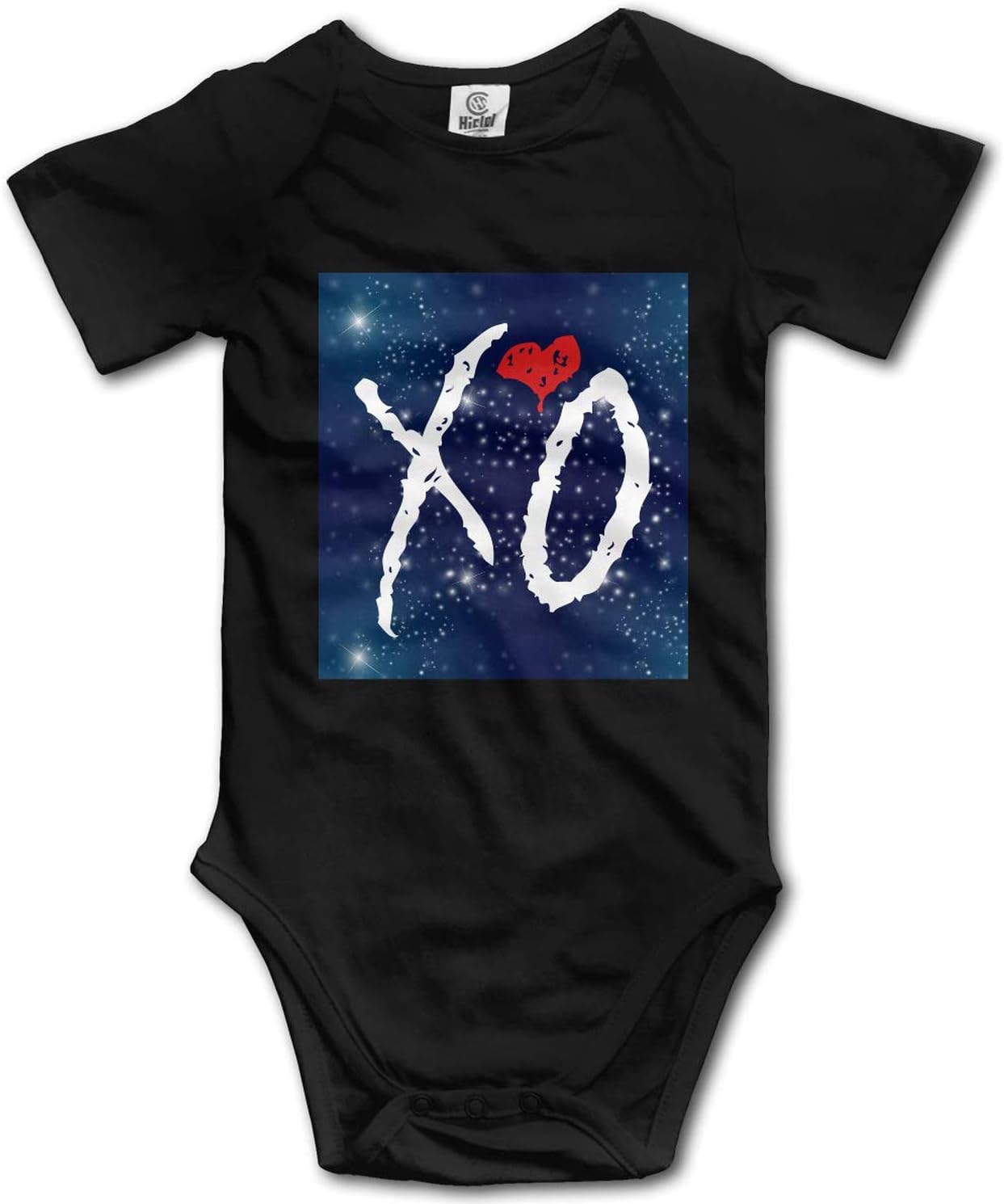 Soft Baby Short Sleeve Romper XO The Weeknd Heart