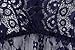Saslax Women's Deep V-Neck Long Sleeve Lace See-through Wedding Maxi Dress,Blue,X-Large
