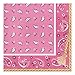 Creative Converting 317379 16 Count Paper Lunch Napkins, Pink Bandana Cowgirl