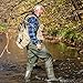 FISHINGSIR Fishing Waders for Men with Boots Womens Chest Waders 2-Ply Nylon/PVC Waterproof for Hunting with Boot Hanger