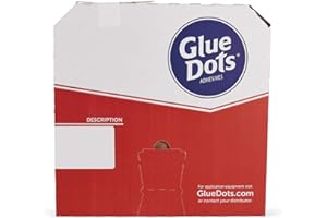 Glue Dots Pro Dispenser Box Applicator with 4000 (1/2") Low-Profile Super-High Tack Double-Sided Adhesive Dots
