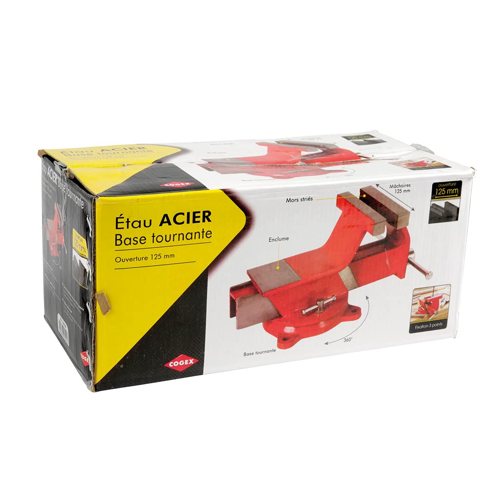 Cogex 64356 Steel Vice with Pivoting Base