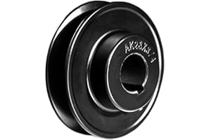MINERGUY AK28-3/4 Single Groove V-Belt Pulley, 2.8" OD 3/4 Inch Bore V-Belt Sheave, A Belt Section, Cast Iron, for V-Belt