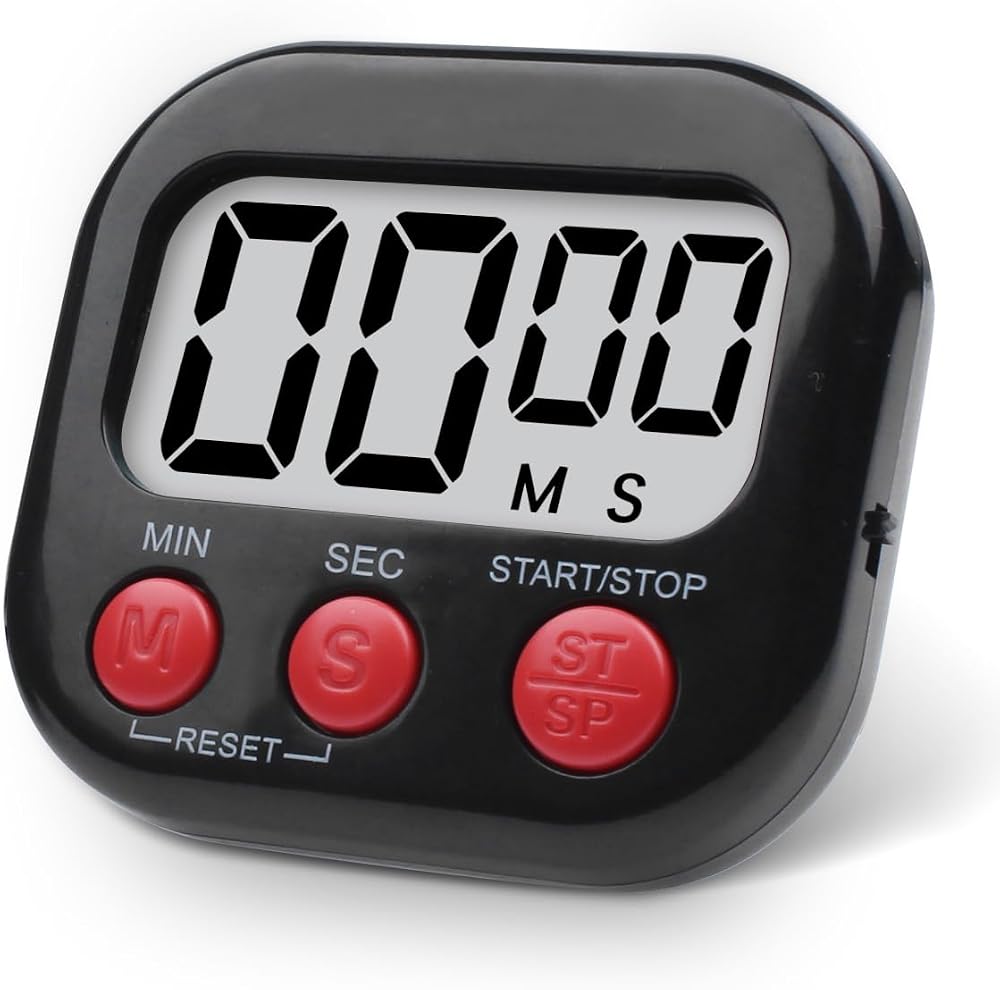 Houdian Digital Kitchen Timer with Magnetic Backing & Stand, Count Up/Down