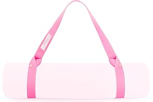 PowX Yoga Strap for Carrying Mat – Yoga Mat Straps for Carrying Your Mat Anywhere & Using as a Stretching Strap, 1.5x63''