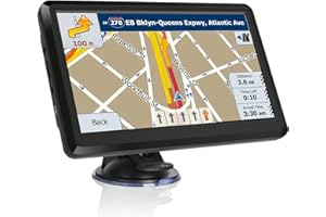 GYEFECVD Car GPS Navigation GPS Navigation for Truck & RV & Car, Driver Alerts, Turn-by-Turn Directions, 2025 Map with Free UpdateMap