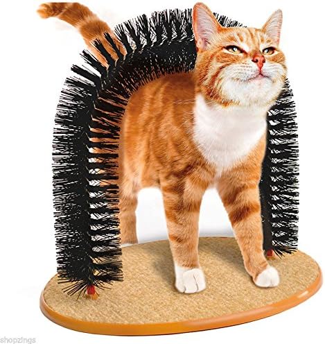 The Best Purrfect Arch Self Groomer with Bag of Catnip Cat Grooming Arch 1