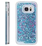 Galaxy S7 Case , BLLQ Samsung S7 G930F Quicksand Star Liquid Case, Twinkle Little Stars Quicksand Liquid Shiny Bling Glitter Sparkle Hard PC Case for Sumsung Galaxy S7 ( S7 Glitter Blue )