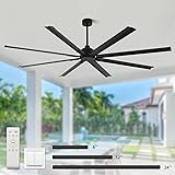 RIENAZA 84 Inch Industrial Ceiling Fans without