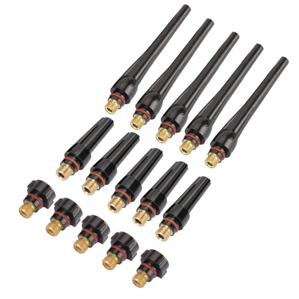 Tig Welding Back Caps,57Y02(Long) 57Y03(Medium) 57Y04(Short) Back Caps for TIg Welding Torch WP-17/18/26,Welding Back Caps (15pcs 57Y02 57Y03 57Y04)300l 57y02, feimate tig Parts