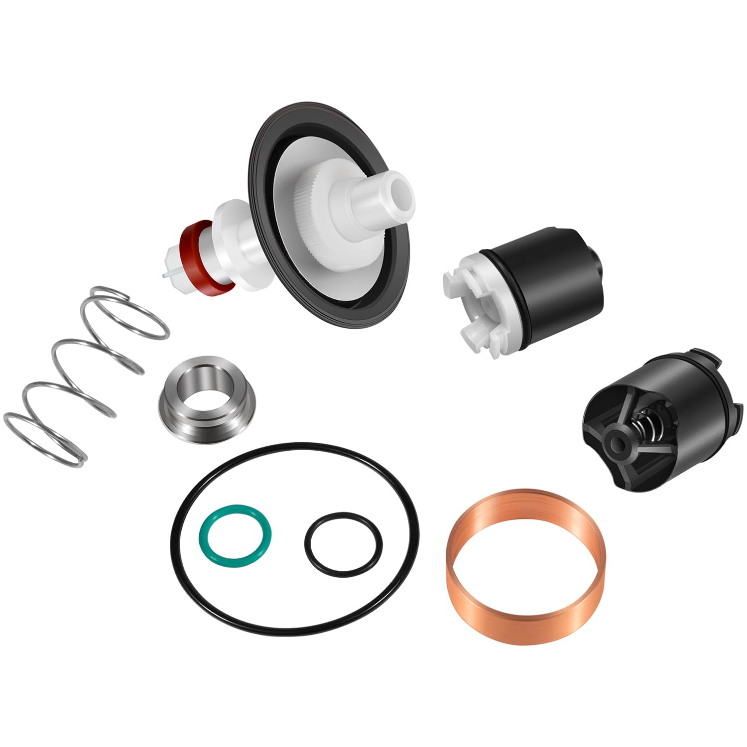 Photo 1 of 0887298 Total Repair Kit, Includes First and Second Check Assemblies, for Watts 1/4-1/2" LF009, 009 Replace for RK 009-T 1/4"-1/2" Reduced Pressure Zone Total Repair Kit
