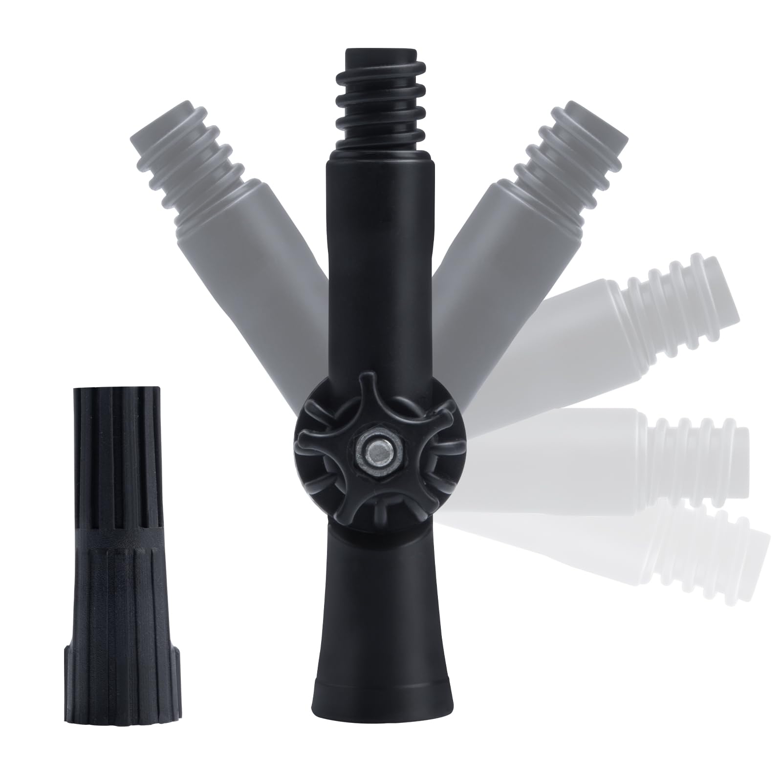 IHKFILAN Angle Adapter and Extension Pole Hinge Tip๏ผThreaded Extension Pole Rotatable Angle Adaptor Attach to Duster Painter Brush Squeegee Gutter Cleaning Tools