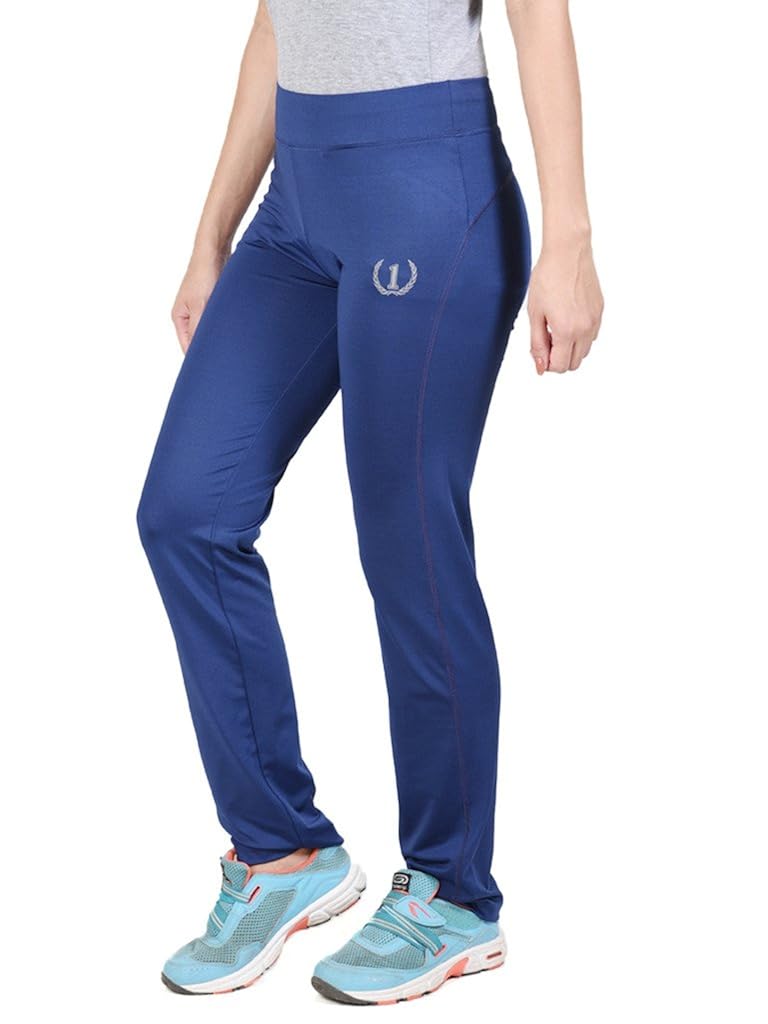 onesport women's polyester spandex jersey navy track pants(onsp15ny-p)