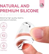 Saviland 4PC Jelly Nail Stamper Kit Clear Silicone Stamper French Manicure DIY view 5