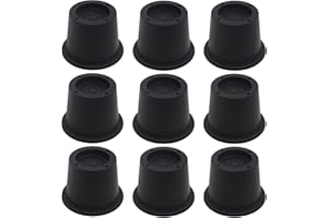 HANIHUA 9 Pack Furniture Risers Black Bed Risers 2 inch, Bed Lifts Risers for Sofa, Couch, Desk, Bed Frame Risers Heavy Duty Table Leg Extenders Supports Up to 1,300 Lbs