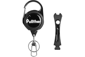 pullther fishing Fly Fishing Nippers,Fishing Line Cutter,Fly Fishing Nippers with Retractor,Fishing Knot Tying Tool,Cleaning Eyelets
