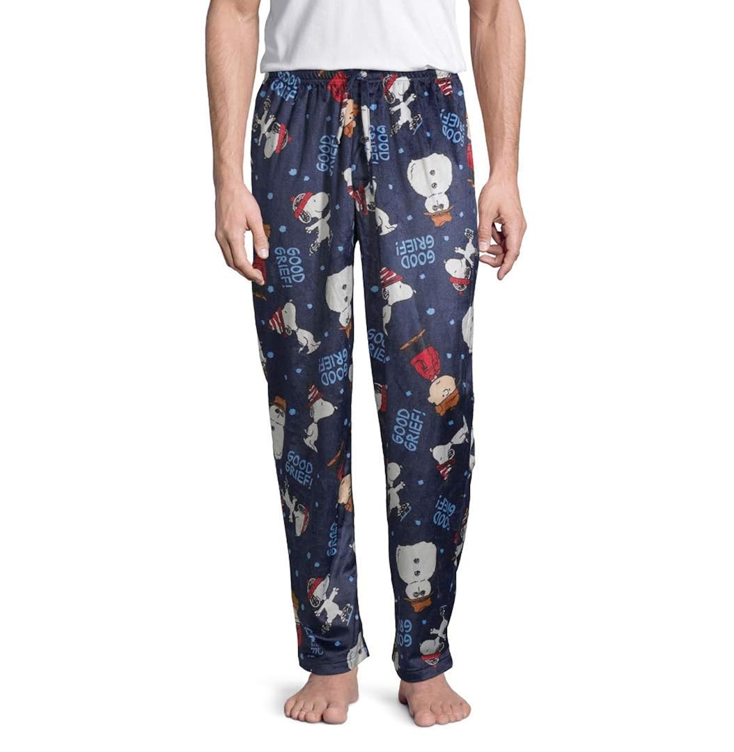 Buy Briefly Stated Mens Peanuts Snoopy Charlie Brown Snowman Blue