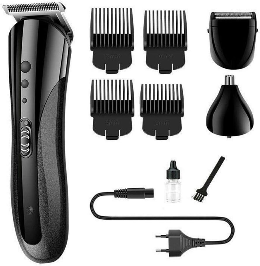 3-in-1 Beard Trimmer, Hair Clipper with Precision Dial Detail Shaver, Rechargeable, All in One Men's Grooming Kit