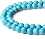 XIANNVXI 8mm Turquoise Bead Strand with Gift Box 45-47 pcs Jewelry Crafting