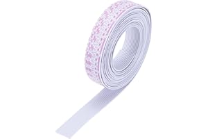 MECCANIXITY 26AWG IDC Wire Flat Ribbon Cable 3 m/9.8ft Length 1.3mm Pitch 12 Pin Red and White for JTAG/ISP Connecting