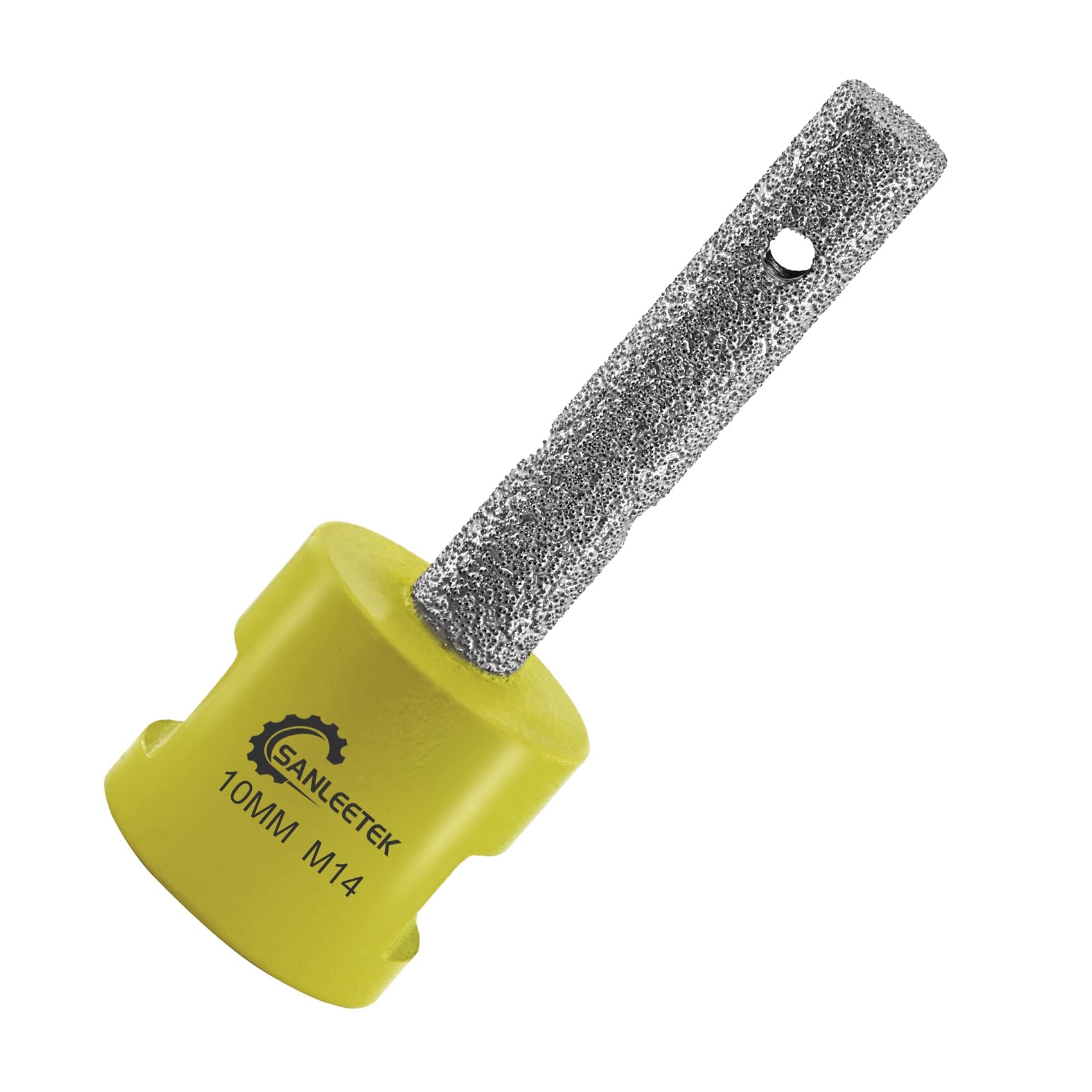 Diamond Finger Milling Bits 10mm SANLEETEK Tile Bits for Existing Holes Enlarging Shaping Trimming in Tile Porcelain Marble Granite Ceramic Artificial Stone M14 Thread — image 1