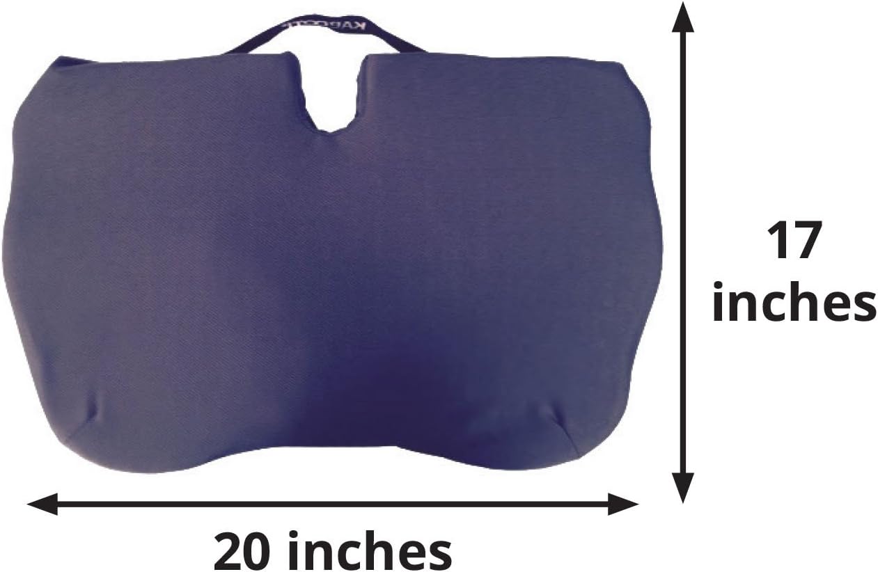 Contour Products Kabooti Coccyx Foam Seat Cushion, Navy, Large: Furniture & Decor