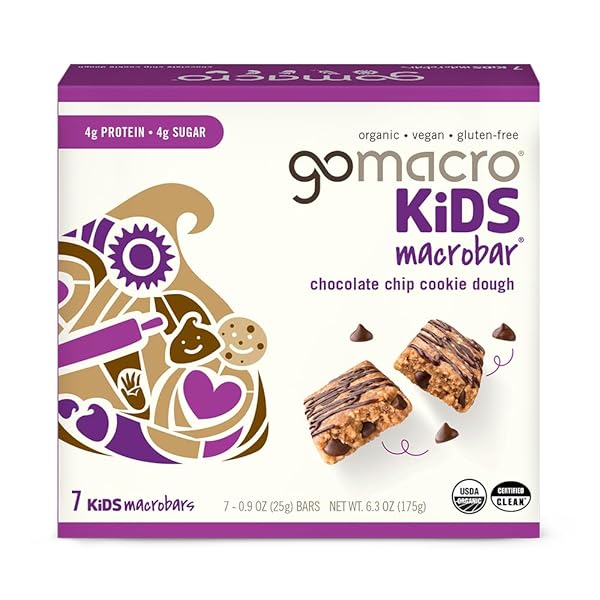 GOMACRO KIDS MACROBAR ORGANIC VEGAN SNACK BARS –...