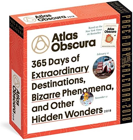 Atlas Obscura Color Page-A-Day Calendar 2018 [6.25" x 6.25"]
