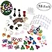 BESTOMZ Miniature Garden Ornaments, 58 Pieces Ornament Kits Set for DIY Fairy Garden Dollhouse Decor