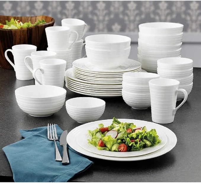 Mikasa Swirl 40piece Bone China Dinnerware Set
