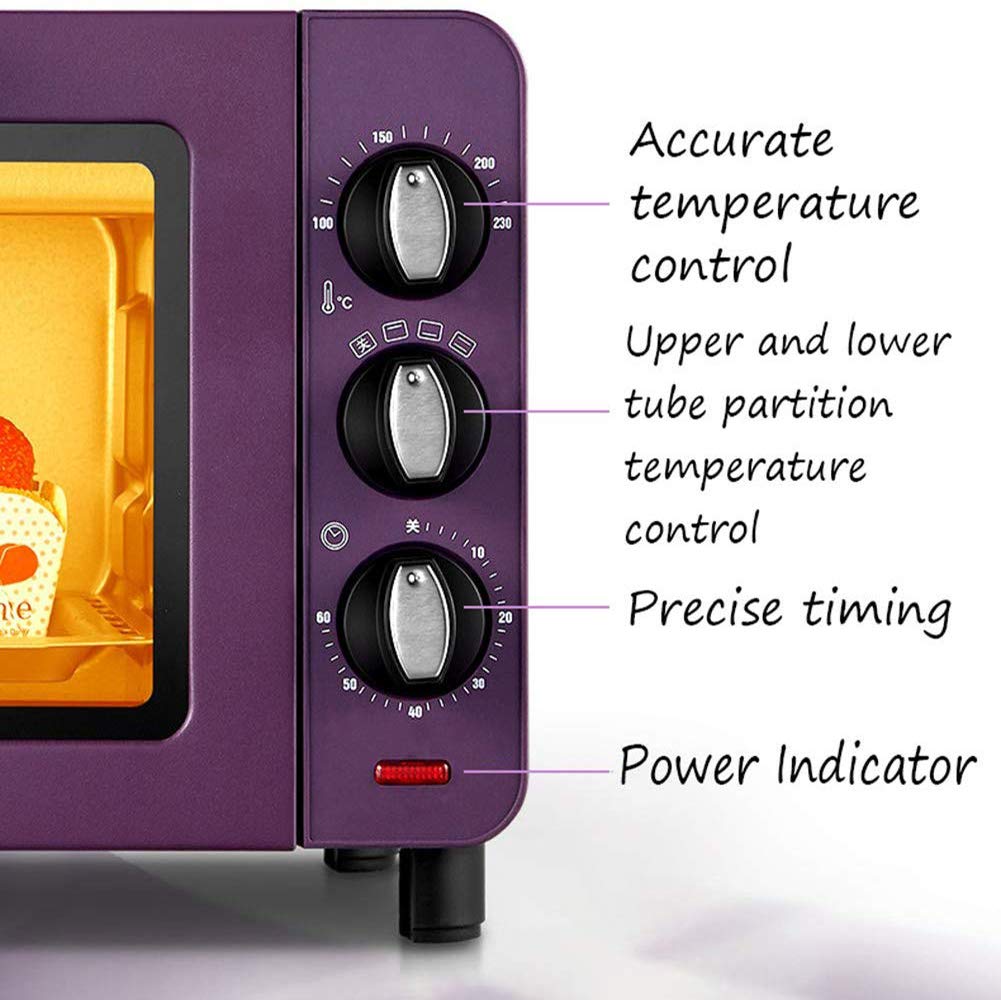 SNOLEK Mini Horno Pequeño, Acero Inoxidable Parrilla De ...