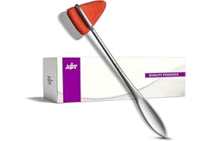 MJW Taylor Reflex Hammer for Superficial Responses – Stainless steel Medical Percussion Neuro Hammer for Neurological Examination, Ideal Tendon Hammer for Students & Nurses