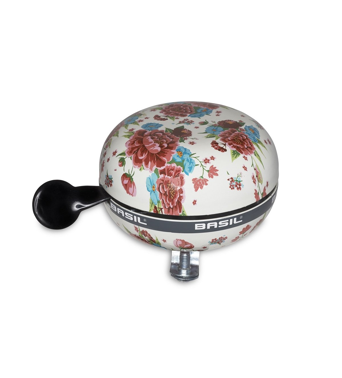 Basil Unisex Adult Ding Dong Big Bloom Bicycle Bell, Multicolour (Gardenia White), 8 cm