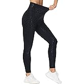 THE GYM PEOPLE Women's Cross Waist Workout Leggings Tummy Control High Waisted Athletic Yoga Pants with Pockets