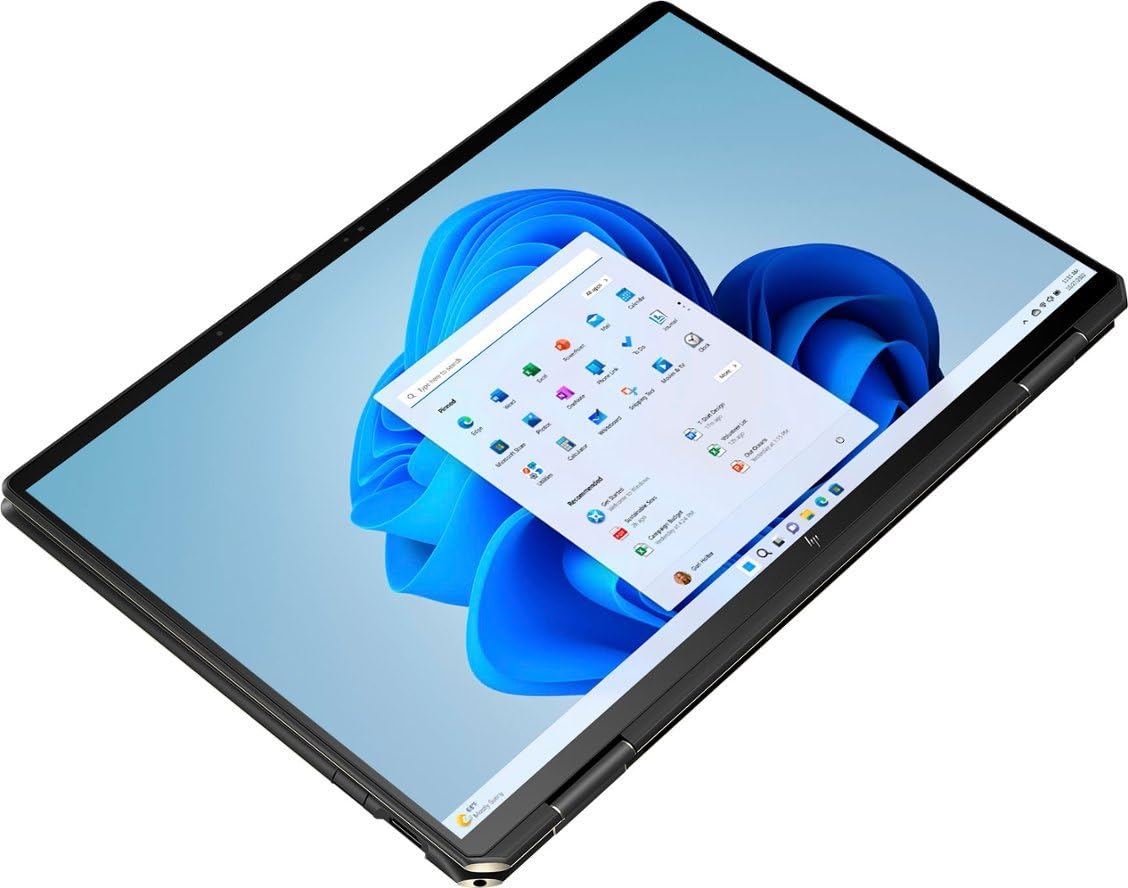 HP 2023 Spectre 16” 3K+ IPS Touch 2-in-1 Laptop 14-Core Intel i7-13700H Iris Xe Graphics 16GB DDR4 4TB NVMe SSD 2xThunderbolt4 WiFi 6E HDMI Backlit KB Fingerprint Windows 11 Pro w/Pen and RE USB
