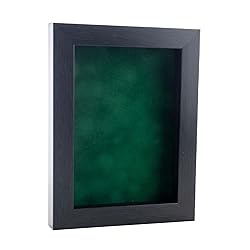 18x22 Shadow Box Frame Charcoal Gray Wood | with a