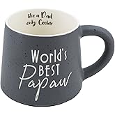 COLLECTIVE HOME - Coffee Mug, Family Ceramic Tea Cup, Funny Gift for Mother's Day/Father's Day, 16 oz, Dishwasher and Microwave Safe, World's BEST Papaw