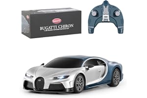 MIEBELY Remote Control Car - 1/24 Scale Fast Rc Race Car, Bugatti Chiron 3.7V 500 mAh Toys with Headlight, Racing Hobby Model Birthday Ideal Gifts for Adults Kids Boys Age 6 7 8 9 10 Year Old