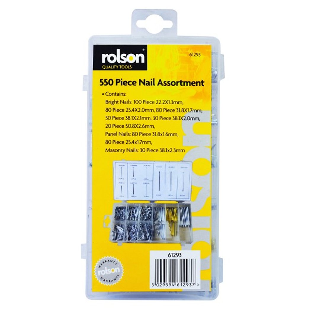 Rolson 61293 550 pc Nail Assortment