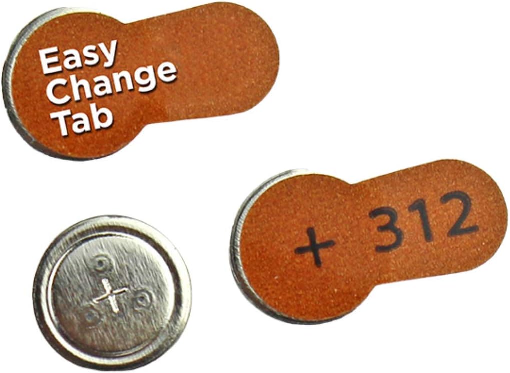 Powermax Size 312 Hearing Aid Batteries, Brown Tab, Made In the USA, 64-Count: Health & Personal Care