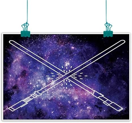 Amazon Co Jp Mdxizc フレームレス 装飾絵画 ギャラクシー 未来的な星空 ファンタスティック ギャラクシー イラストレイトン パターン 宇宙 宇宙 デコレーション ホームデコレーション パープル ブラック W31 Xl24 ホーム キッチン