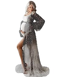 Pearl Maternity Photoshoot Dresses Long Sleeve
