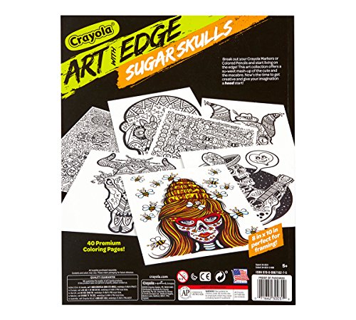 Crayola 04-0031 Art with Edge, Sugar Skulls Coloring Book